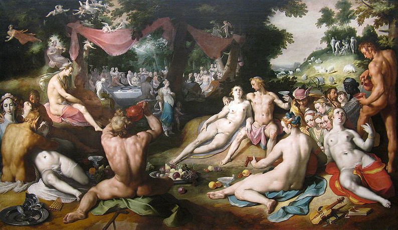 Cornelis van Haarlem, Die Hochzeit von Peleus und Thetis