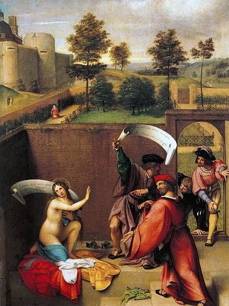 Lorenzo Lotto, Susanna im Bade